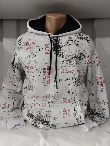 Худи Panda (S-2XL) 1399 white (зима)