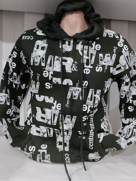 Худи Panda (S-2XL) 1407 khaki (зима)