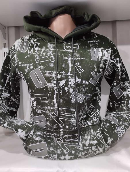 Худи Panda (S-2XL) 1410 khaki (зима)