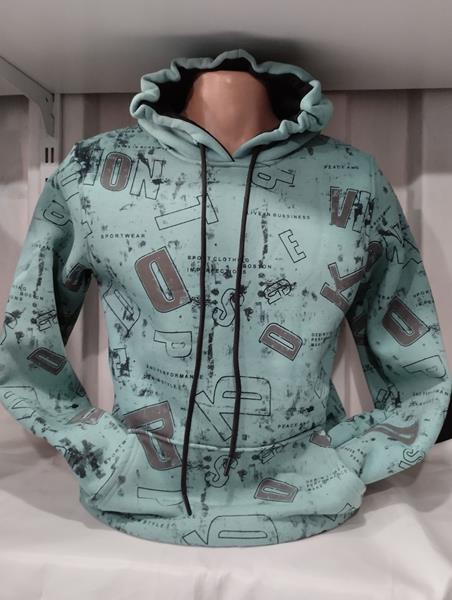 Худи Panda (S-2XL) 1411 mint (зима)