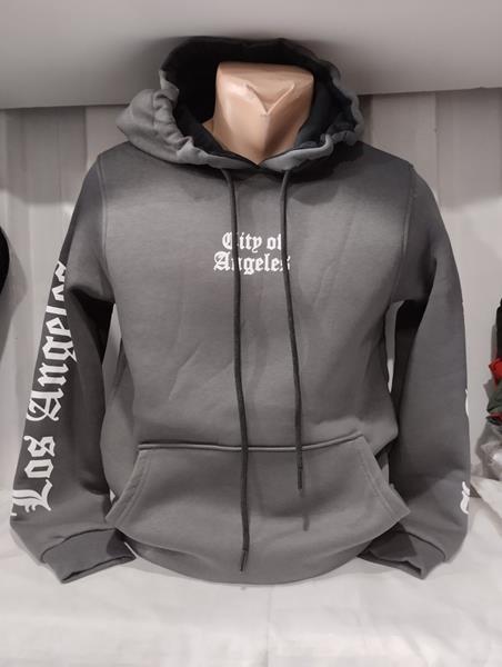 Худи Panda (S-2XL) 1417 grey (зима)