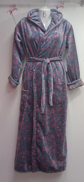 Халат Romeo life (XL-3XL) RL743 grey (зима)