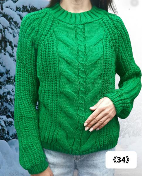 Свитер Julia (one size) 34 green (зима)