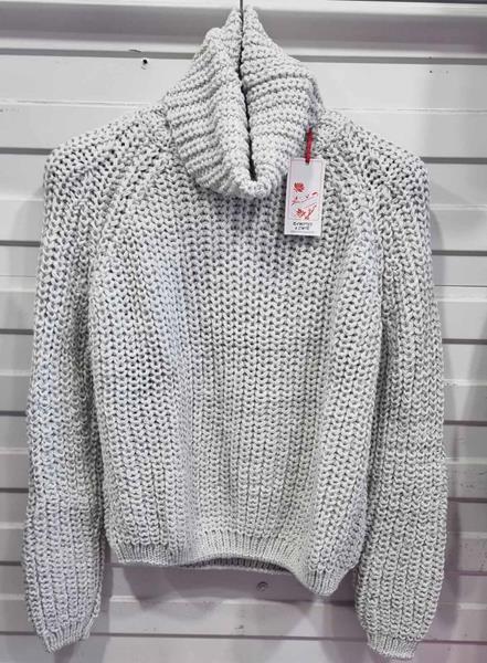 Свитер Julia (one size) 7044 grey (зима)