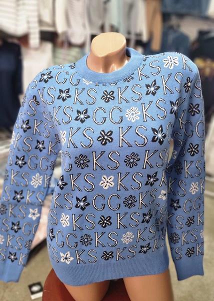 Свитер Julia (48-52) JL66 l.blue (деми)