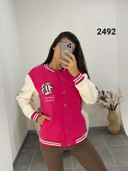 Куртка FSN (42-48) 2492 pink (деми)