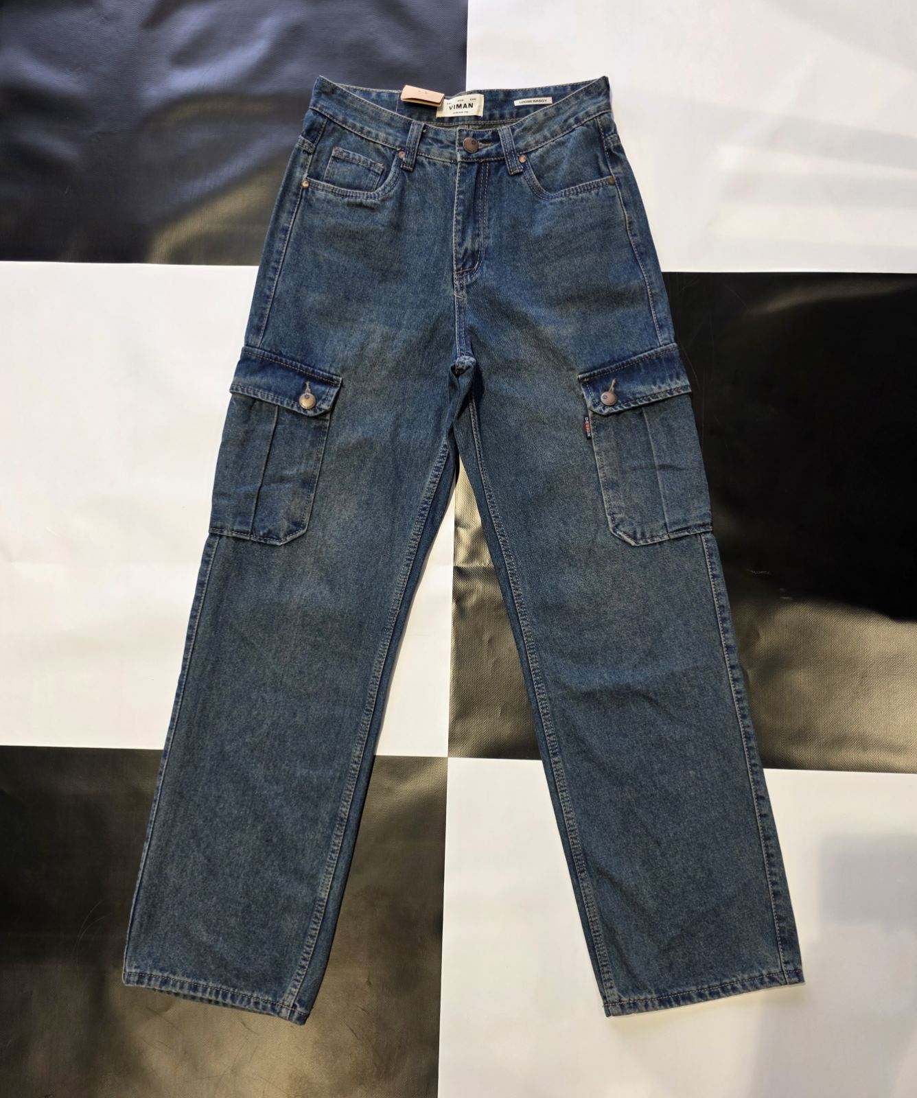 Джинсы God Baron (29-38) LY 005D blue (деми)