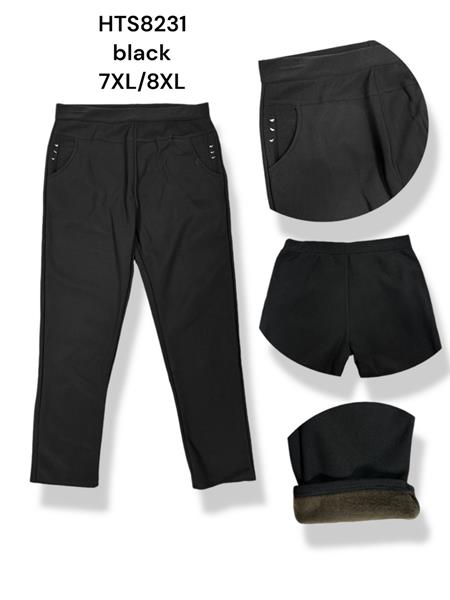 Лосины Giang (3XL-8XL) G121-8231 black (зима)