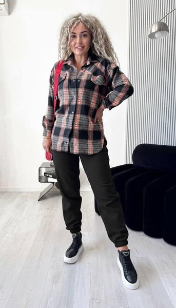 Костюм спорт Modnulya (S-3XL) 3063 black-peach (деми)