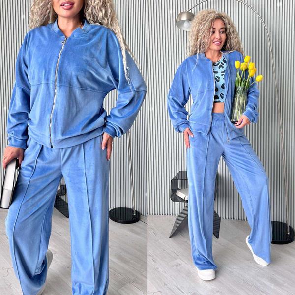 Костюм спорт Modnulya (42-52) 3067 l.blue (деми)