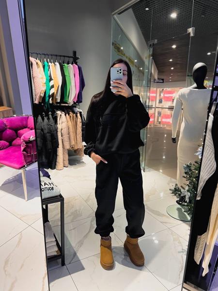 Костюм спорт Modnulya (42-52) 503 black (зима)