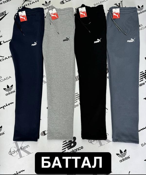 Штаны спорт F.T.H (3XL-5XL) F573 black (зима)