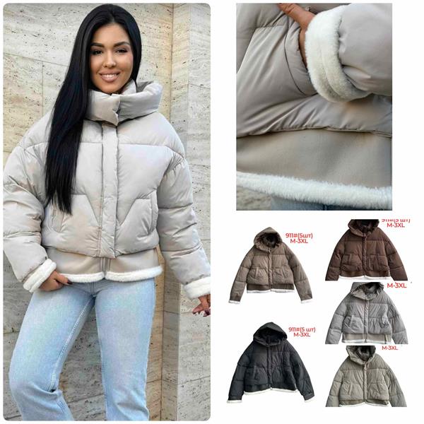 Куртка Katty (M-3XL) 911 grey (зима)