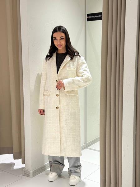 Пальто i8denim Women (S-L) TB119 beige (деми)