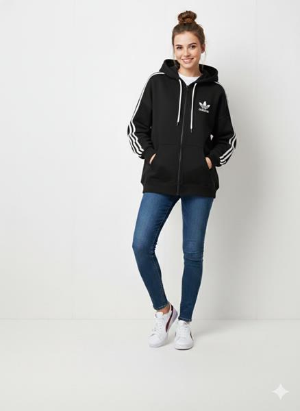 Кофта спорт Newe (one size) 0074 black (зима)