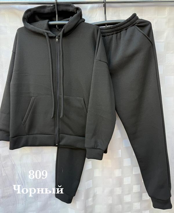 Костюм спорт Shon (52-58) S1403 black (зима)