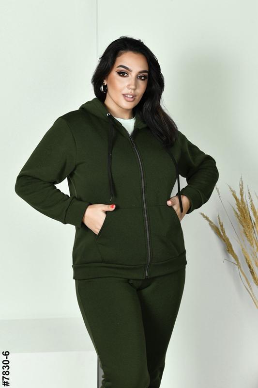 Костюм спорт Shon (52-58) S1453 green (зима)