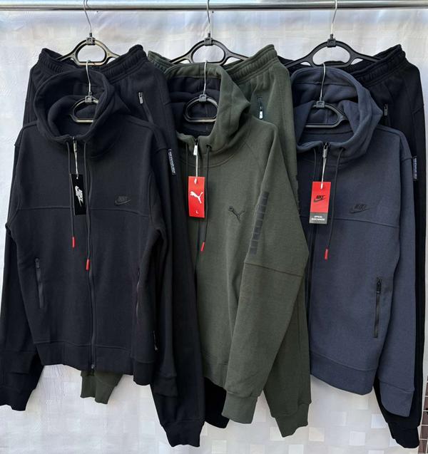 Костюм спорт Shon (M-3XL) S1533 black (зима)