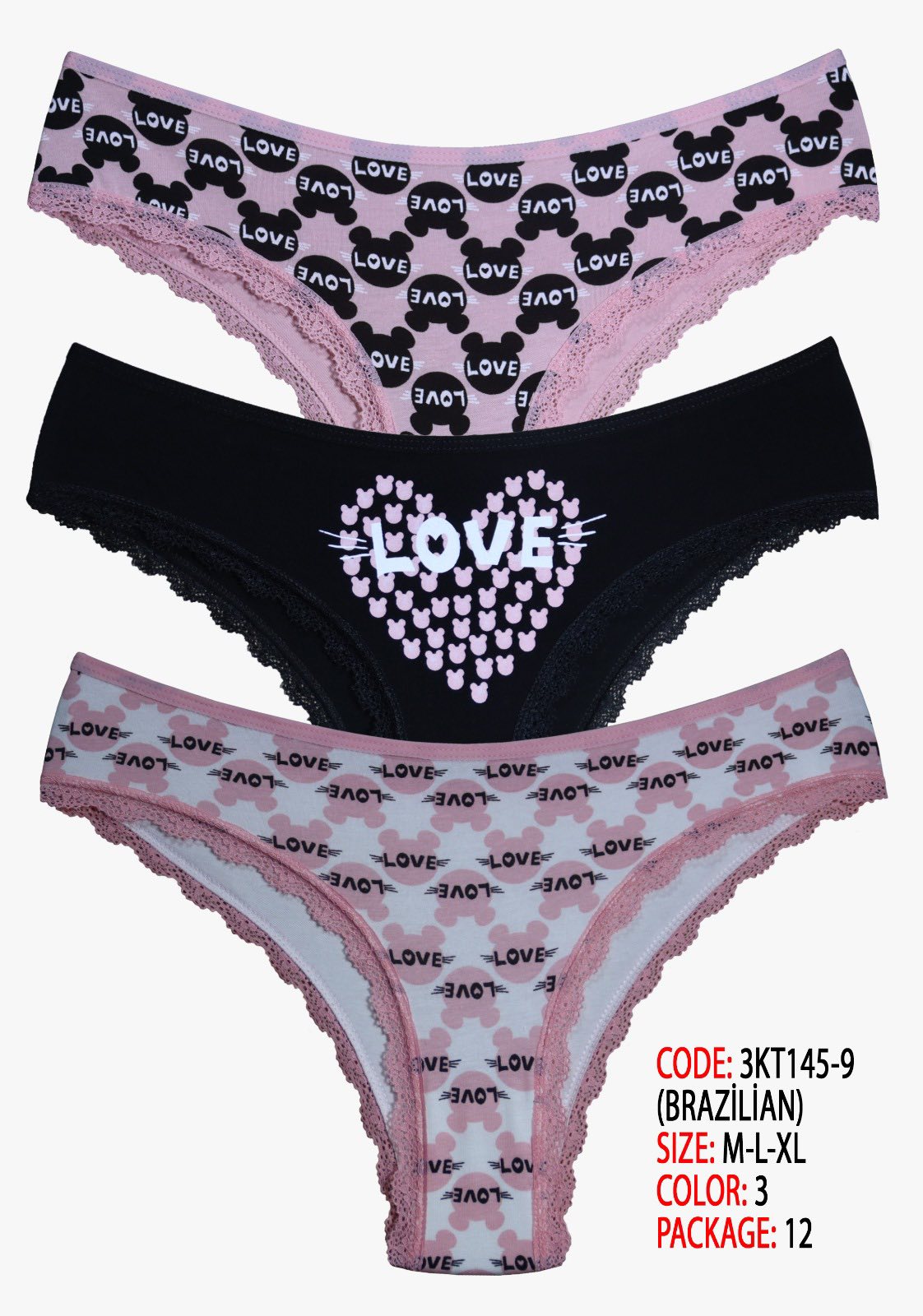 Трусы Disneyopt (XL) 3KT145-9 mix (XL) (лето)