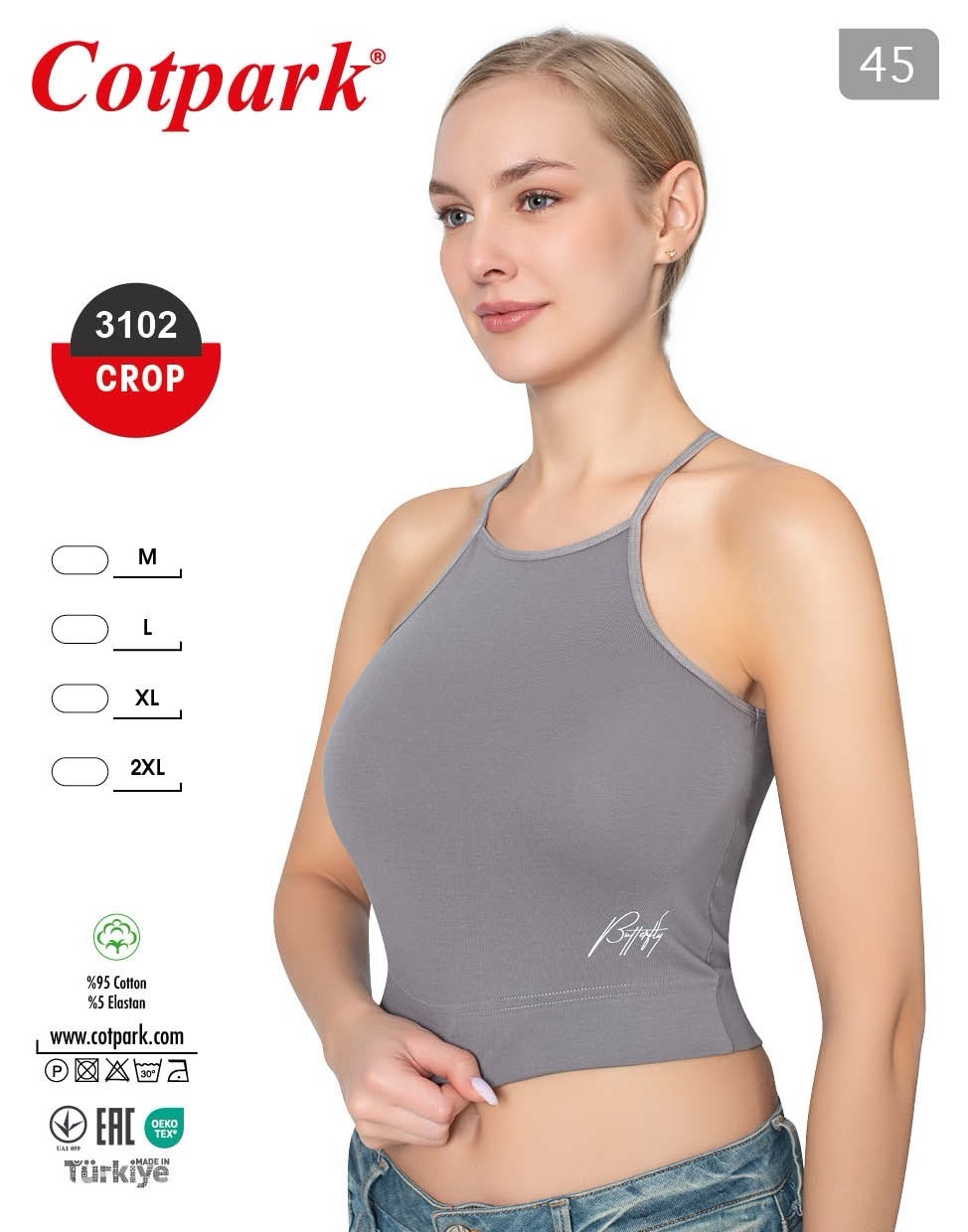 Топ Disneyopt (M-2XL) 3102 grey (лето)