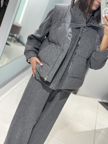 Жилетка Comod (one size) H2037 d.grey (деми)