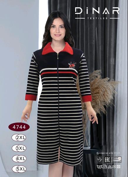 Халат Romeo life (52-58) 4744 black (деми)