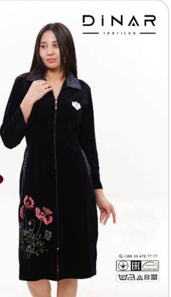 Халат Romeo life (52-58) 4840 black (деми)