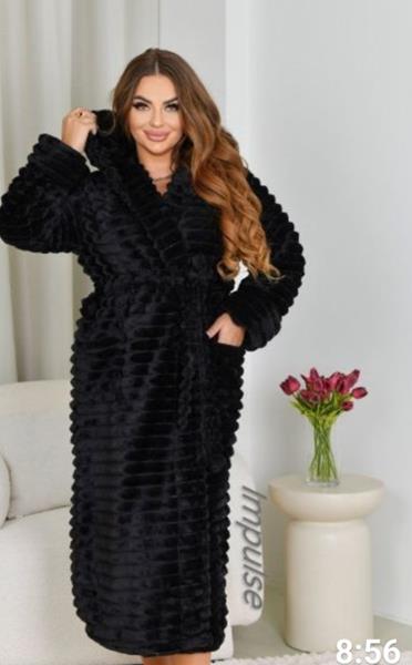 Халат Romeo life (54-58) RL794 black (зима)