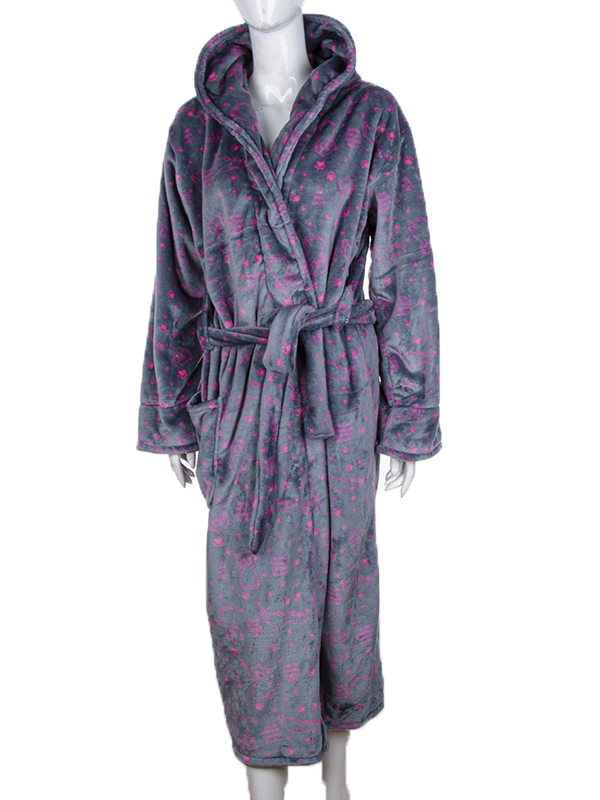 Халат Banko (XL-3XL) O00-9 grey (зима)