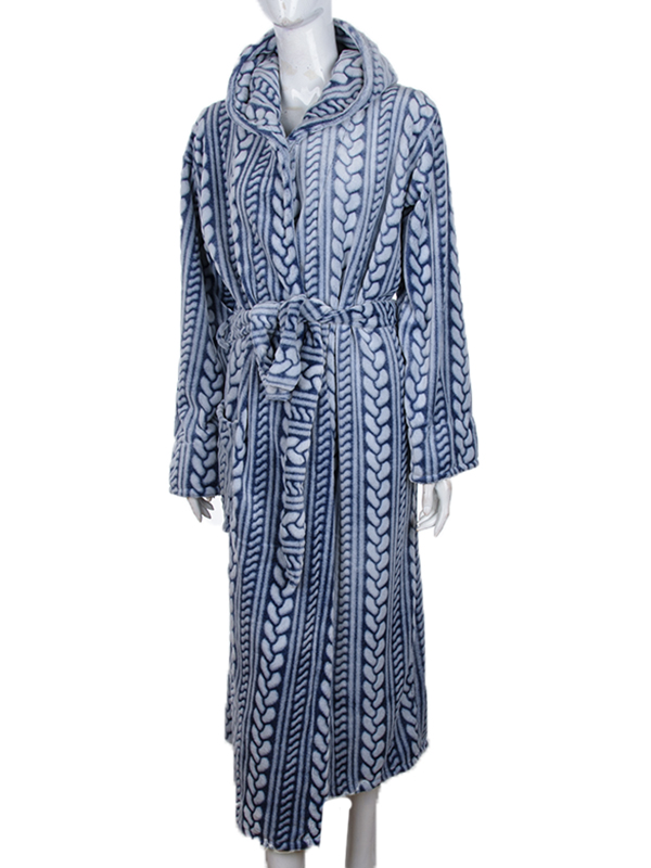 Халат Banko (XL-3XL) O00-11 blue (зима)