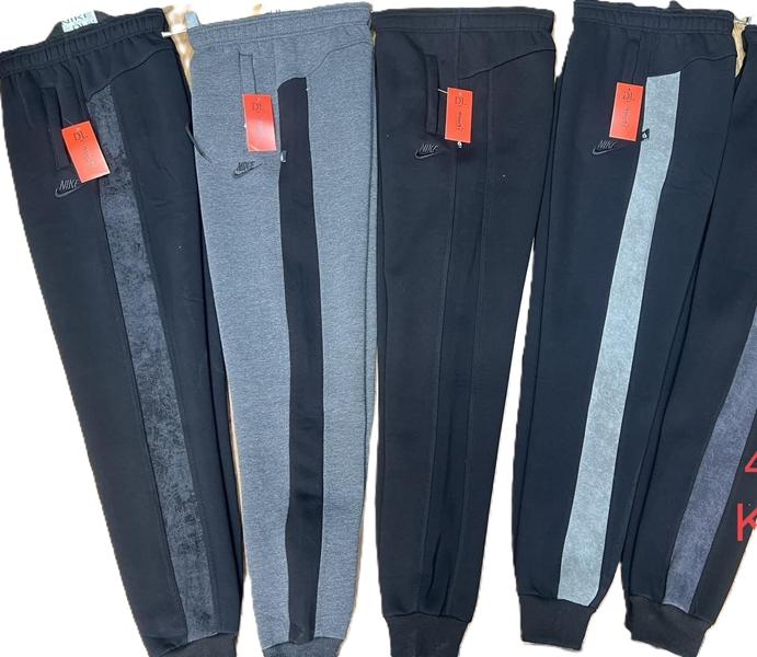 Штаны спорт Shoptime (46-56) S506 black-l.grey (зима)