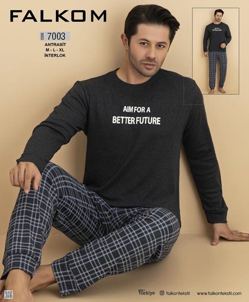 Пижама Vehuiah (M-XL) 7003 d.grey (деми)