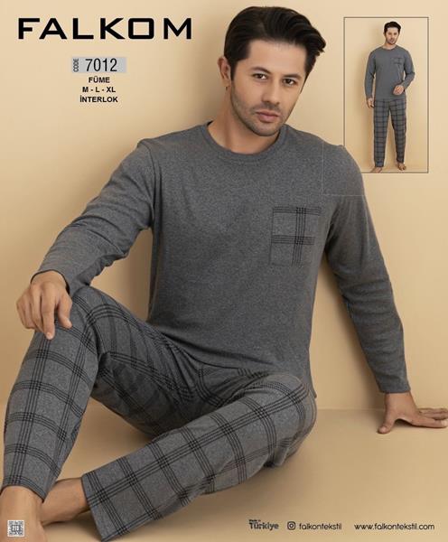 Пижама Vehuiah (M-XL) 7012 grey (деми)