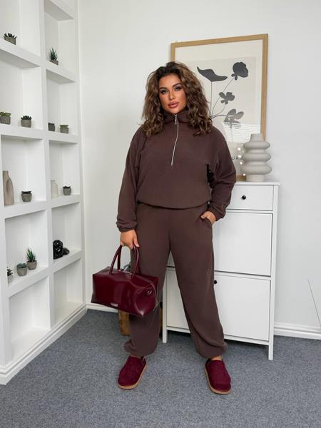 Костюм спорт Femzone (54-58) 1146-1 d.brown (зима)