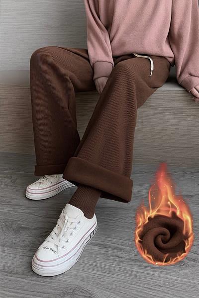 Штаны спорт Femzone (42-48) 1148 brown (зима)