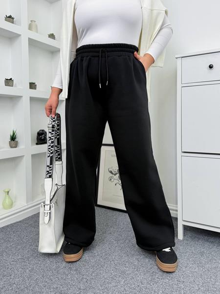 Штаны спорт Femzone (42-48) 1150 black (зима)