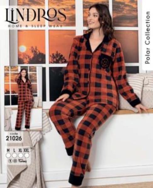 Пижама Disneyopt (M-2XL) 21026 brown (зима)