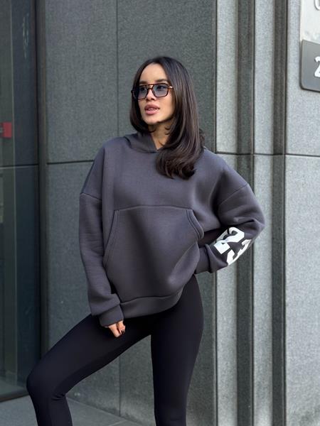 Худи Arina (42-48) 4250 d.grey (зима)