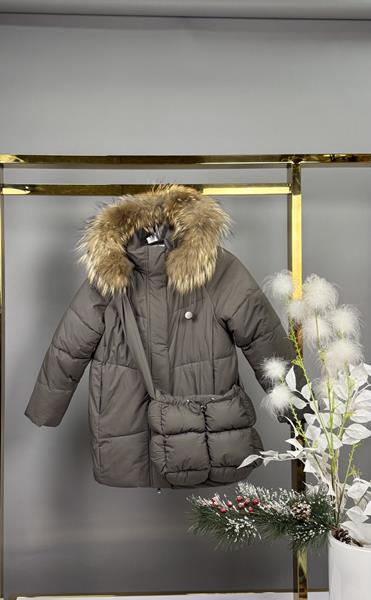 Куртка Delfinka (122-146) 9615 grey (зима)