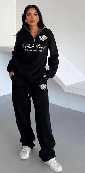 Костюм спорт Karon (S-L) 05 black (зима)