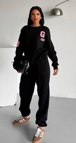 Костюм спорт Karon (S-L) 03 black (зима)