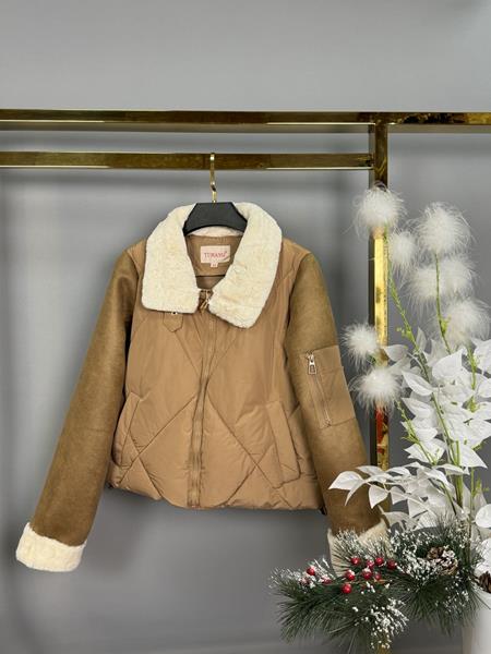 Куртка Karon (42-48) 19361 beige (зима)