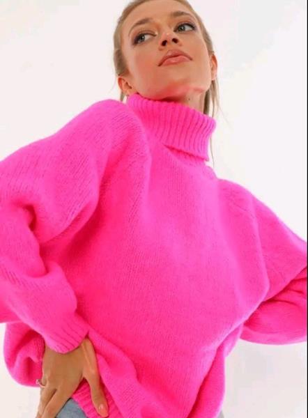 Свитер Lora (42-48) LR747 pink (зима)