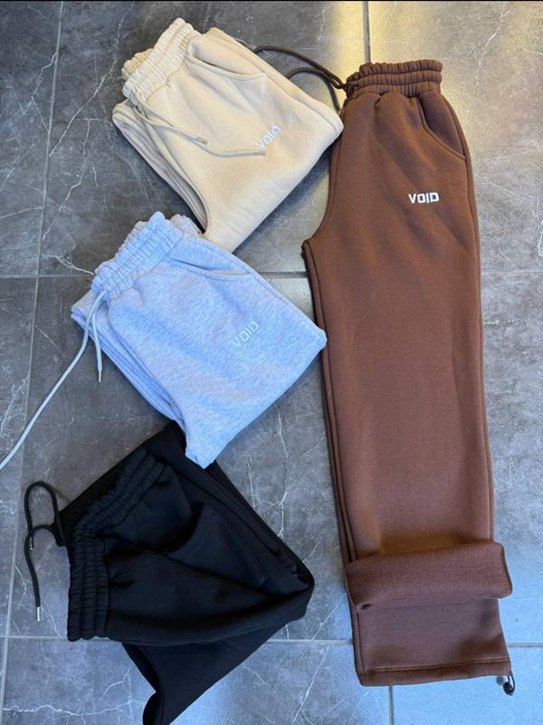 Штаны спорт Acheal (S-XL) A188 beige (зима)