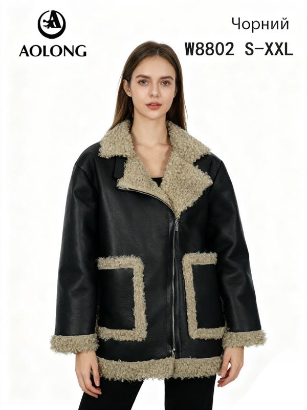 Куртка LiOpt (S-2XL) W8802 black (зима)