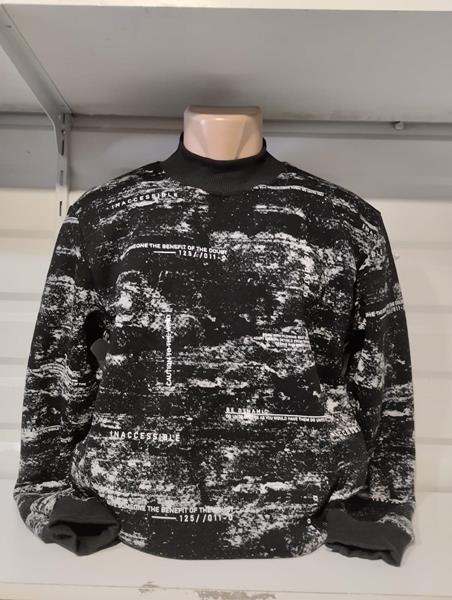 Свитер Panda (M-3XL) 1430 black (зима)
