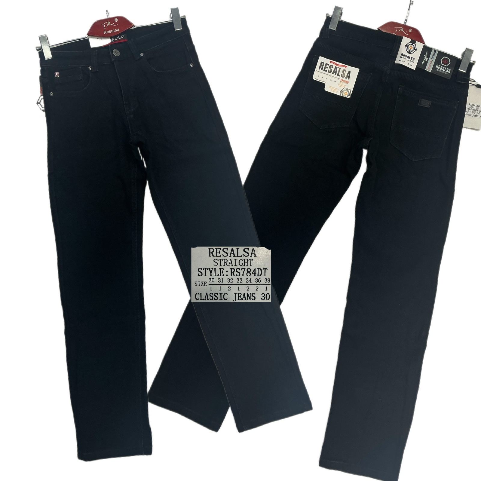 Джинсы God Baron (30-38) RS784DT black (зима)