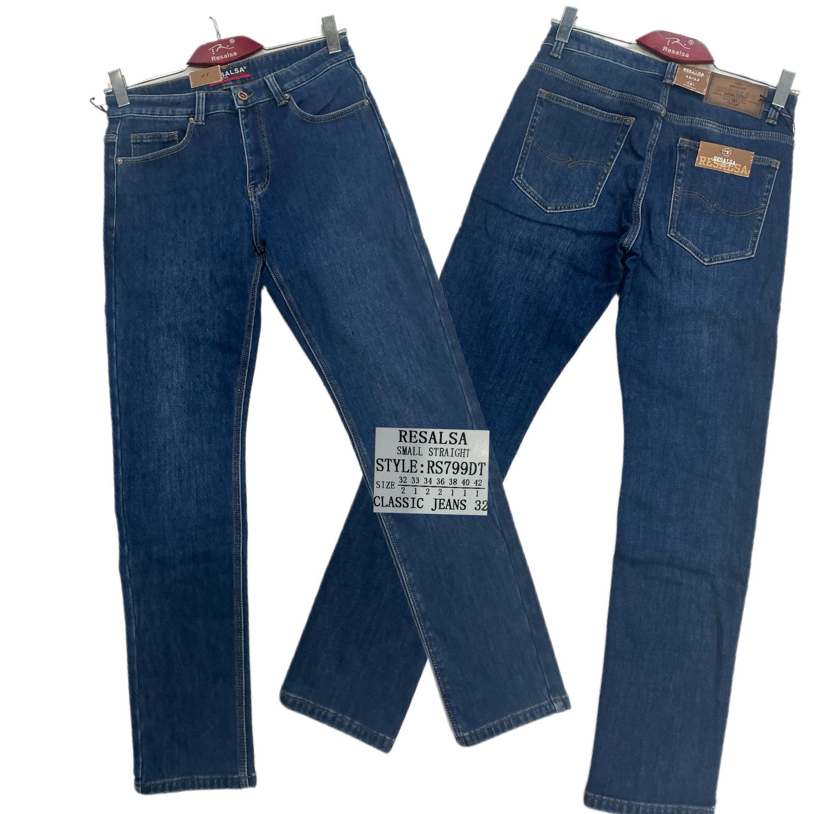 Джинсы God Baron (32-42) RS799DT blue (зима)