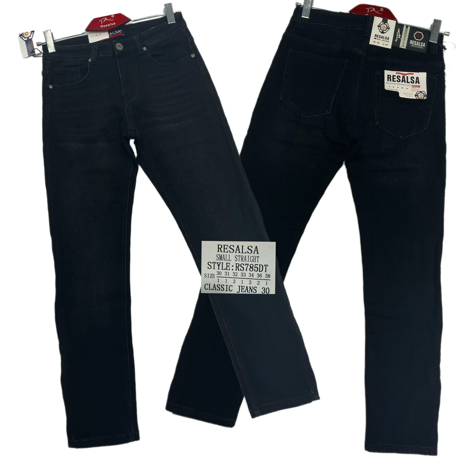 Джинсы God Baron (30-38) RS785DT black (зима)