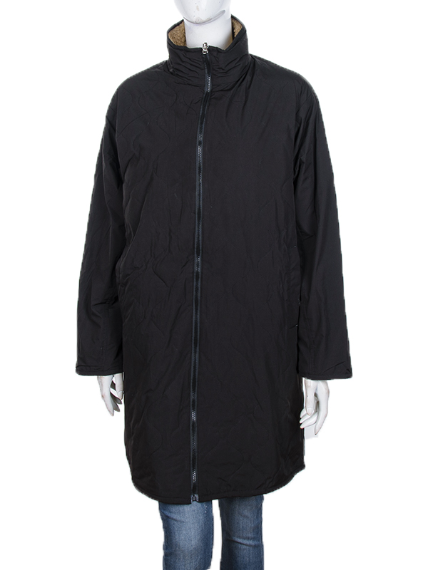 Куртка Obuv OK2 (M-XL) 181 (12057) black двостороння (зима)